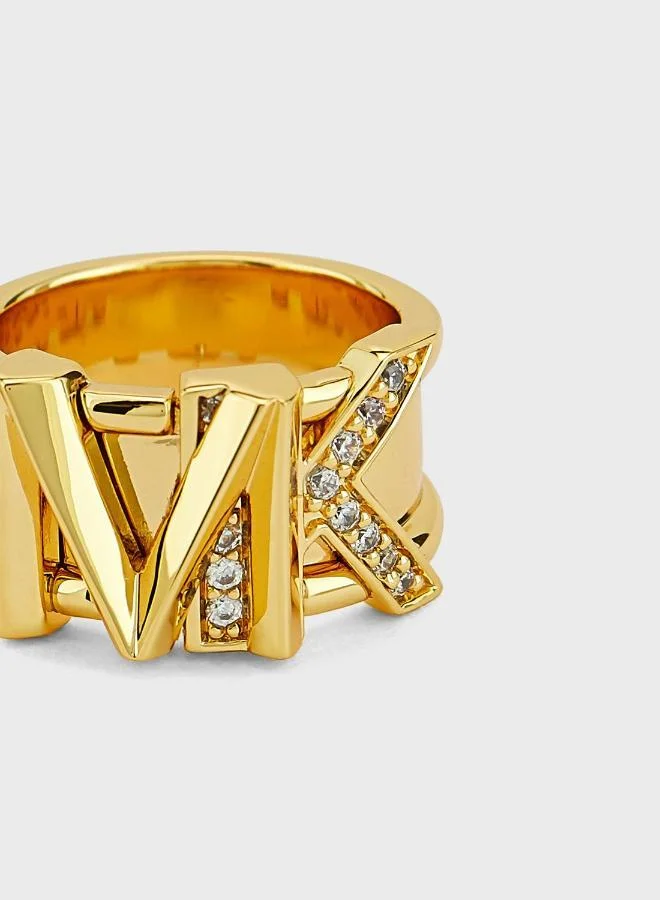 Michael Kors  Mk Logo Detailed Ring for Women | Best Price UAE