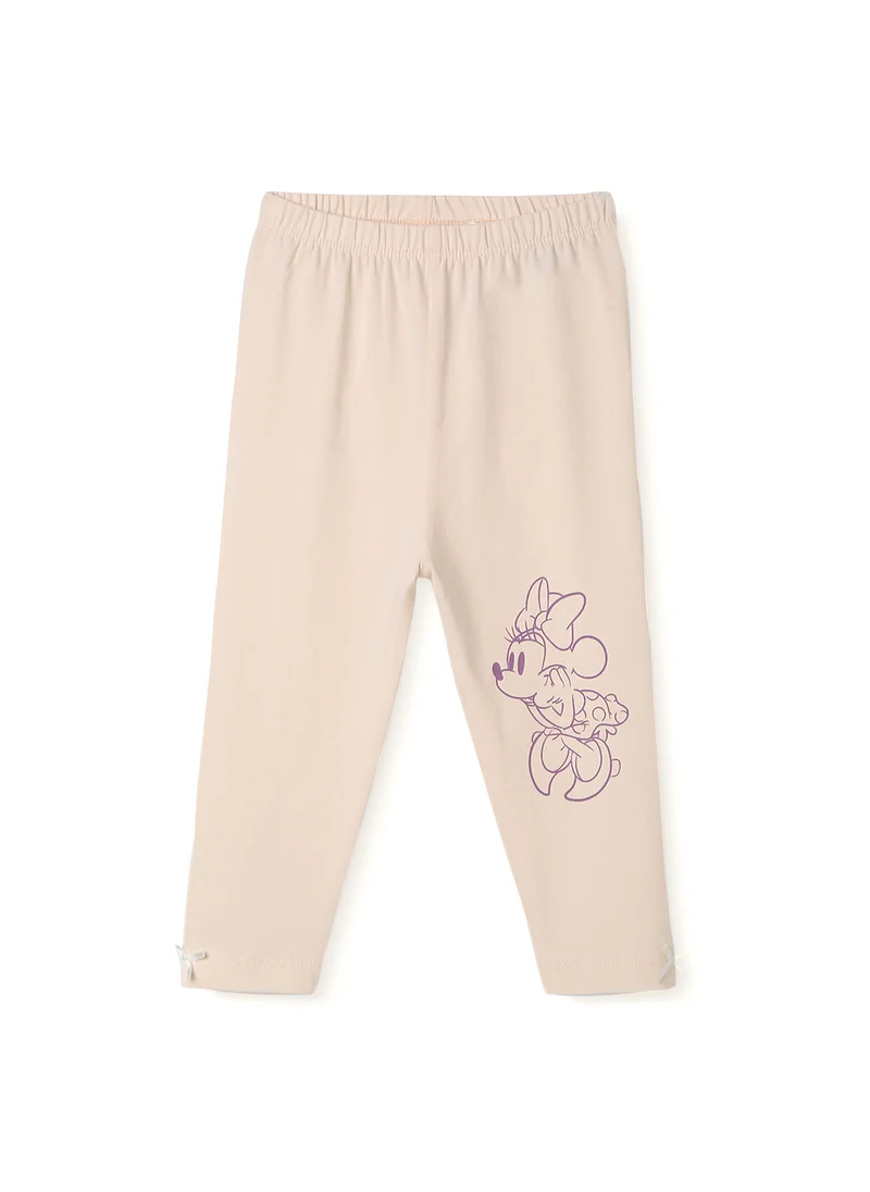 Nautinati Nautinati Girls’  Minnie Mouse Print Leggings | Cotton Blend| Age 3 - 24 Months