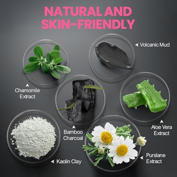 RIHAKO Stocking Stuffers for Women Carbonated Bubble Clay Mask -Exfoliation Face Mask | Detoxing Clay Mask for Blackhead Removal,Dull Skin,Skincare Facial Mask for Controlling Oil and Refining Pores - Image 5