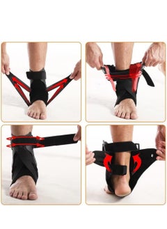 Bukela 1 Pack Ankle Stabilizer Brace Arch Support for Plantar Fasciitis Relief Foot Heel Pain Sprain Basketball Football  - Image 4