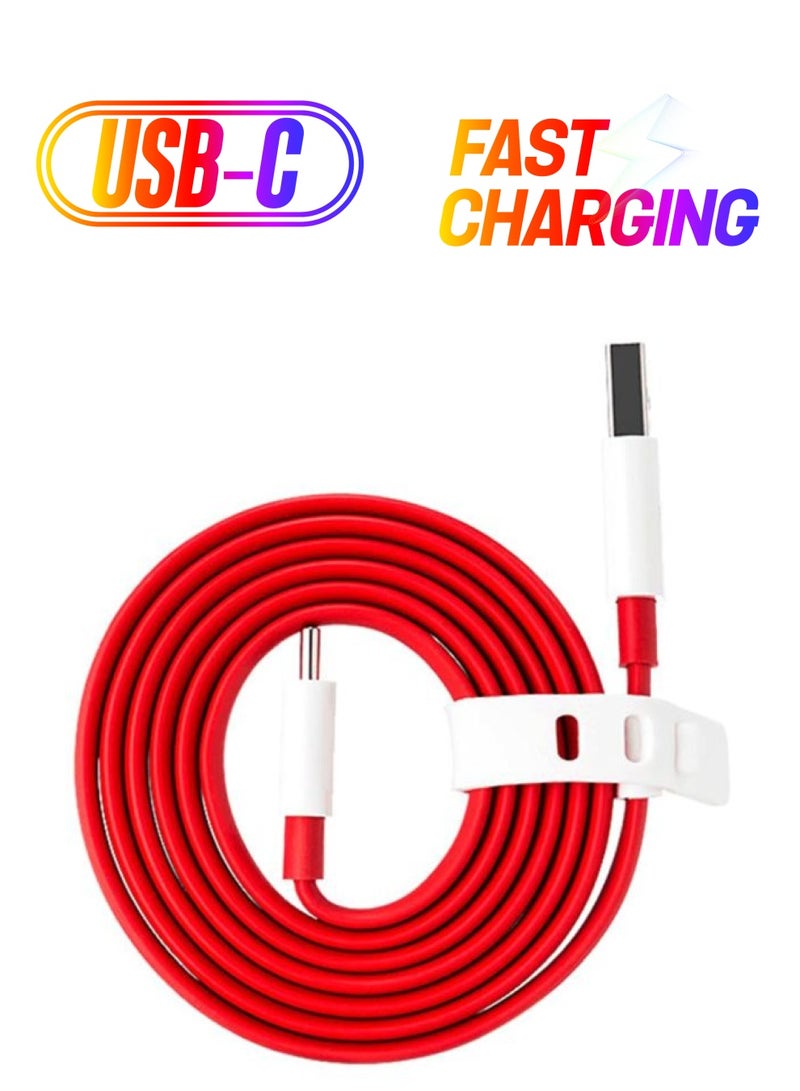 OnePlus Dash Type-C Cable Red - Image 1