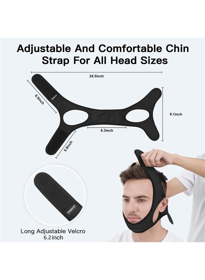 Anti Snore Chin Strap [Upgraded], Vosaro Snoring Solution Effective Anti Snore Device, Adjustable and Breathable Stop Snoring Head Band for Men Women, Black - pzsku/Z5B4ED2A50894A333D9FBZ/45/_/1715614693/cb5e514b-f307-4e48-aa4f-a170fdc26fc9