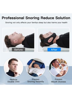 Vosaro Anti Snore Chin Strap [Upgraded], Vosaro Snoring Solution Effective Anti Snore Device, Adjustable and Breathable Stop Snoring Head Band for Men Women, Black  - Image 4