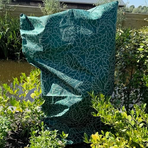 UB-STORE Plant Covers Freeze Protection 59"x91" in 2 Pack | Green Winter Frost Blankets for Outdoor Plants | Reusable Garden Cover Bags with Zipper Drawstring | Cold Weather Shrub Protection Cloth - Image 2