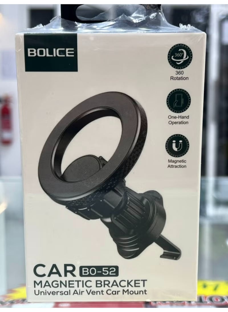 BOLICE B0-52 Car Magnetic Bracket - Universal Air Vent Car Mount With 360-Degree Rotation - Image 2