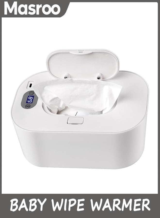 Masroo Baby Wipe Warmer and Baby Wet Wipes Dispenser, 5 Modes of Temperature Heating Control Portable Diaper Wipes Warmer for Newborn Baby, Baby Shower Gifts - Image 1