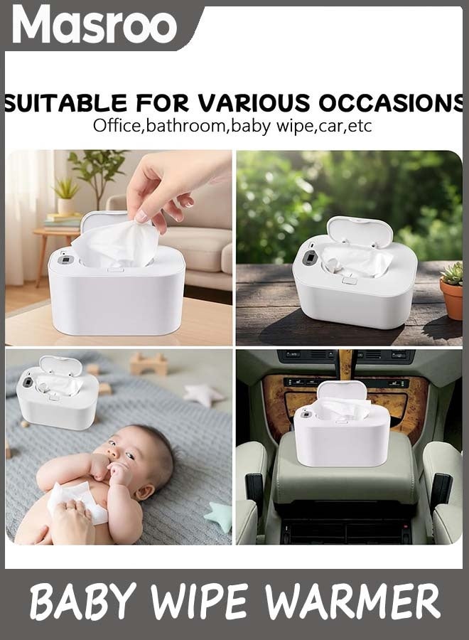 Masroo Baby Wipe Warmer and Baby Wet Wipes Dispenser, 5 Modes of Temperature Heating Control Portable Diaper Wipes Warmer for Newborn Baby, Baby Shower Gifts - Image 4