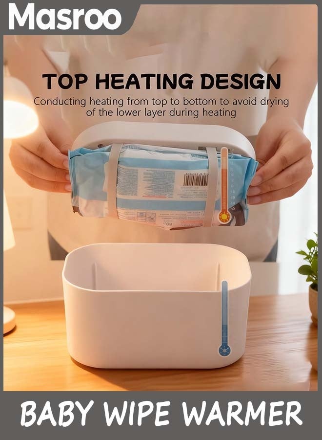 Masroo Baby Wipe Warmer and Baby Wet Wipes Dispenser, 5 Modes of Temperature Heating Control Portable Diaper Wipes Warmer for Newborn Baby, Baby Shower Gifts - Image 2
