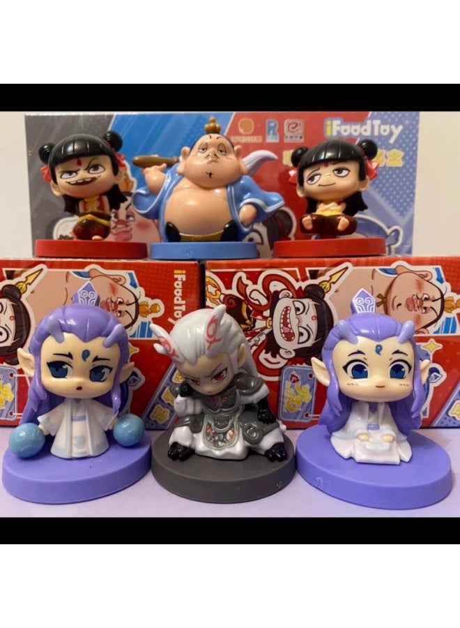 Loquat Nezha's Devil Boy Naohai Series Blind Box Nezha Ao Bing Ao Guang Taiyi Real Person-Color:Nezha A (specified Model Unboxed And Bagged)-Specification:Genuine Guaranteed Spot Sale Of Sonny Sandy Blind - Image 3