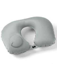 Inflatable U-shaped Pillow, Air Pillow Core Ofice Pillow, Portable Neck Protector, Press Flat Buckle, Press Inflatable Travel Pillow, Eye Mask, Earplugs, Storage Bag