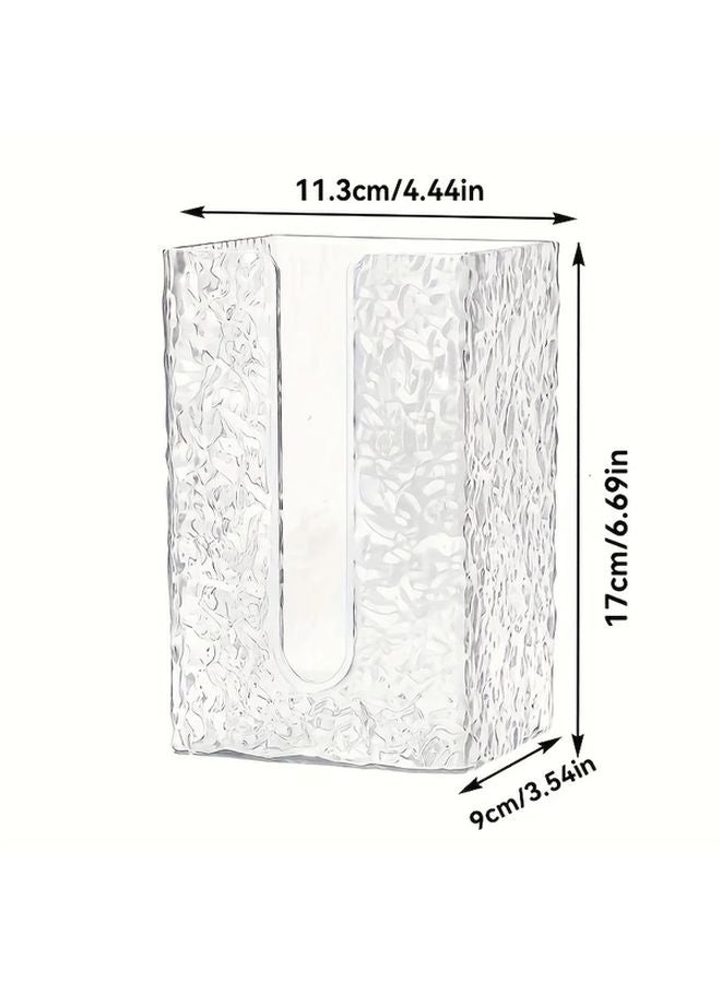 قطعتان حامل مناديل شفاف مثبت على الحائط منظف الحمام والمطبخ الموفّر للمساحة - Image 3