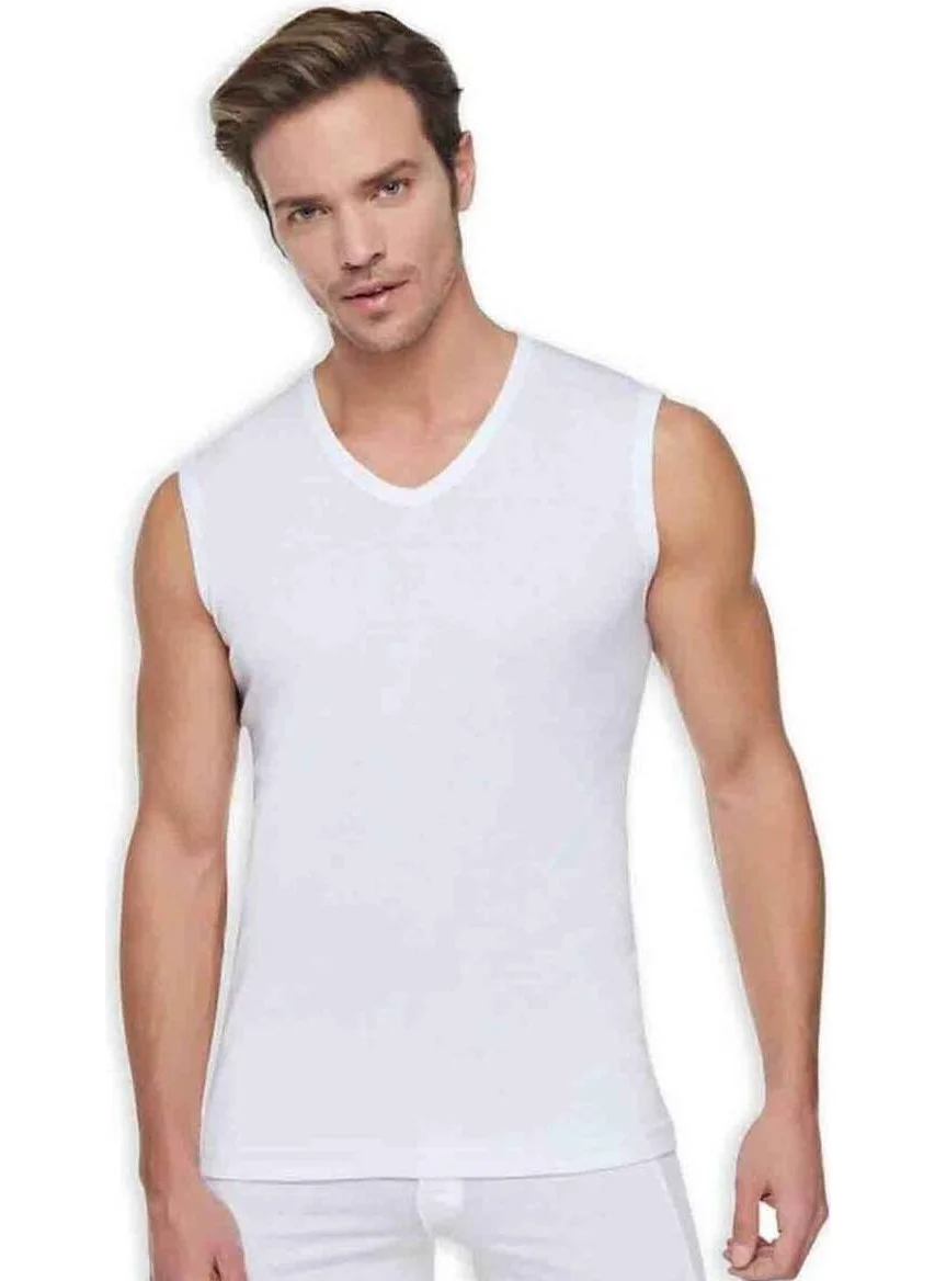 توتكو Passion Ribana Sports V Neck Men's Undershirt 401 White