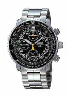 Seiko SNA411P1 Pilot Chronograph Stainless Steel Men's Watch