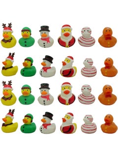 Christmas Rubber Ducks Bulk (24 Pack) Holiday Themed Rubber Duckies 2.5" - for Kids Party Favors, Bath Toys, Jeep Ducking, Bulk Gifts for Classroom by 4E's Novelty - pzsku/Z5B4F700789F09122AFDFZ/45/_/1737031463/ee40d93f-6216-43ac-a3be-a0c81e0e8df6