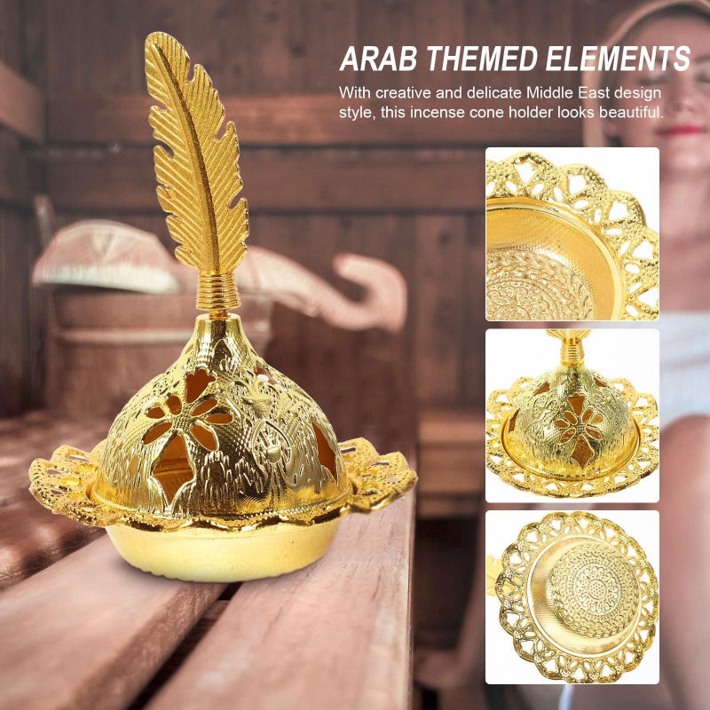 مُبَخِّر الريش تصميم حُرَق البخور العربية العتيقة للمنزل المكتب التأمل - Image 5