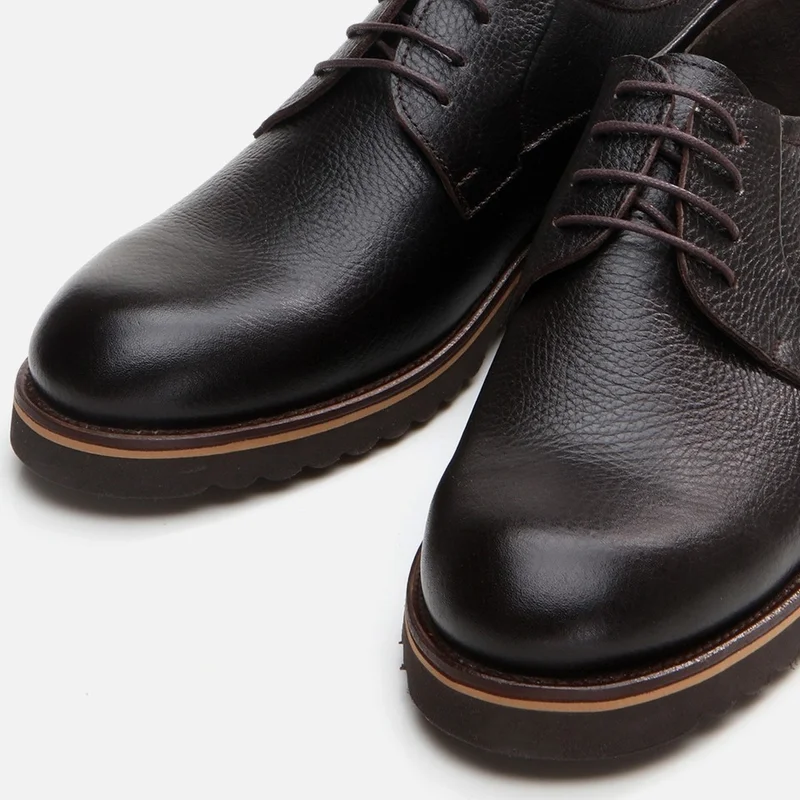 Hotiç 02AYH292480A100 GENUINE Leather Black Men's Casual Shoes