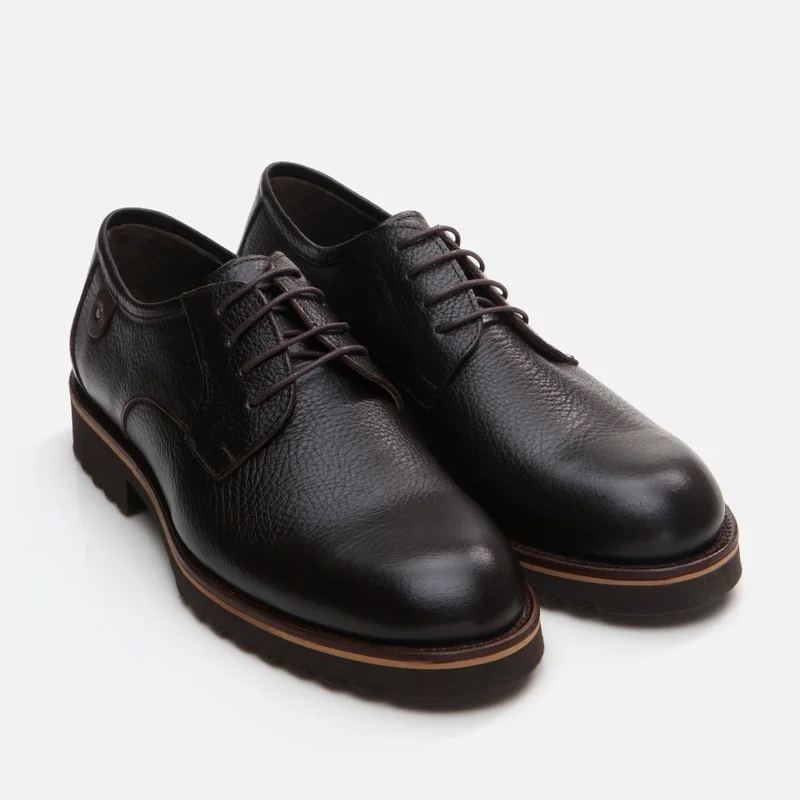 Hotiç 02AYH292480A100 GENUINE Leather Black Men's Casual Shoes