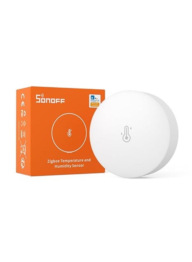 SONOFF SNZB-02P Zigbee Temperature Humidity Sensor, Indoor Thermometer Hygrometer with Alert, Works with Alexa & Google Home for Remote Monitoring and Home Automation, ZigBee 3.0 Hub Required (1) - Image 1