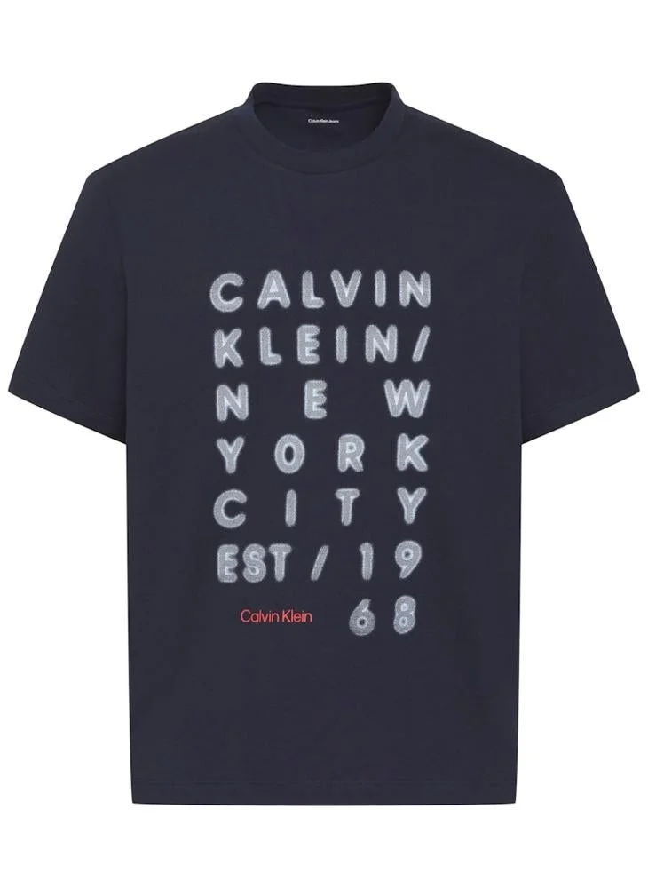 Calvin Klein Jeans  Graphic Crew Neck T-shirt for Men | Best Price UAE