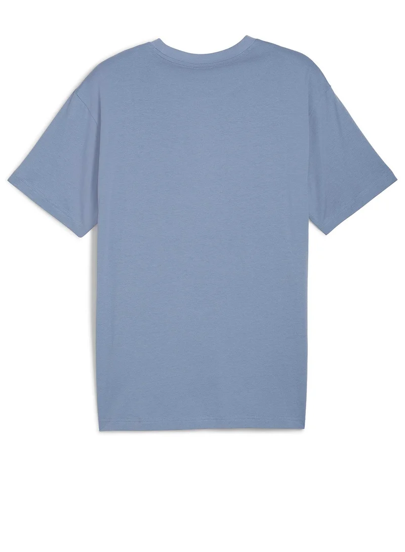 PUMA cool blue Wardrobe Essential Legacy Ii T-Shirt for Men | Best Price UAE