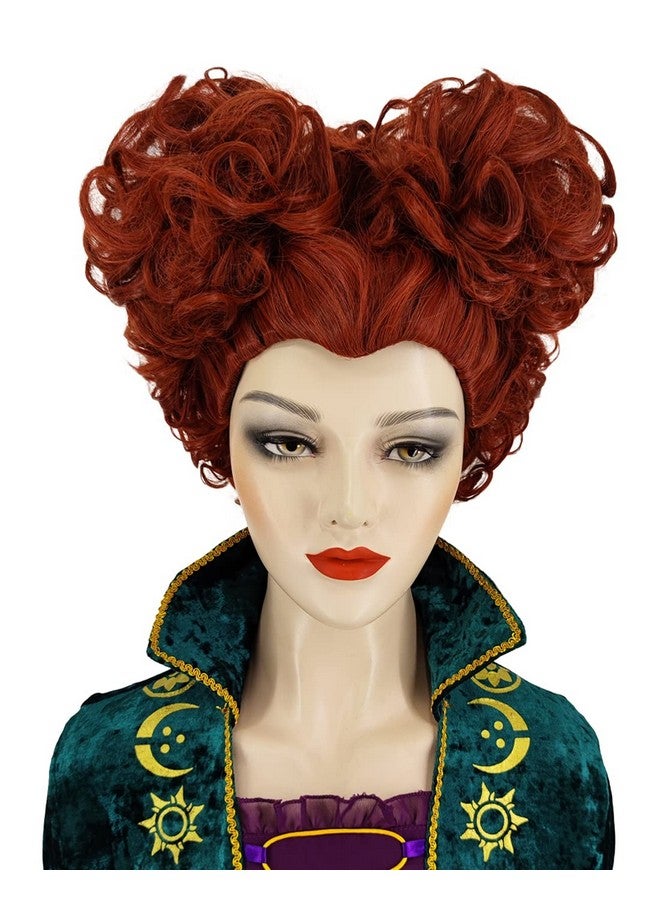 Juziviee Brown Wigs For Winifred Sanderson Wig Costume Women Cute Natural Soft Hair Wig With Wig Caps Jz015Br - Image 2