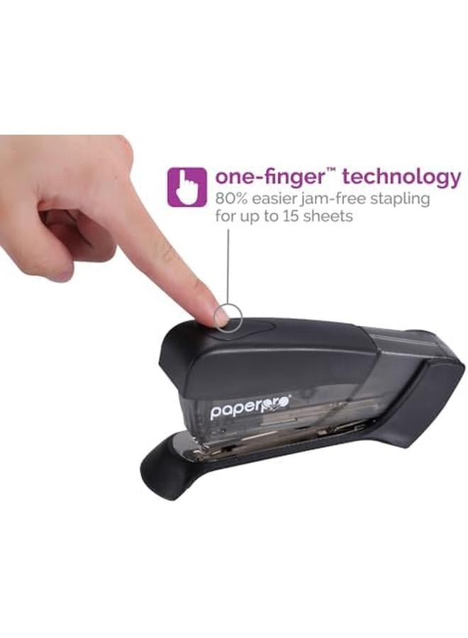 PaperPro Compact Classic No Effort One Finger 80 Percent Easier Staplers Great For Carpal Tunnel And Arthritis Assorted 3054 - Image 2