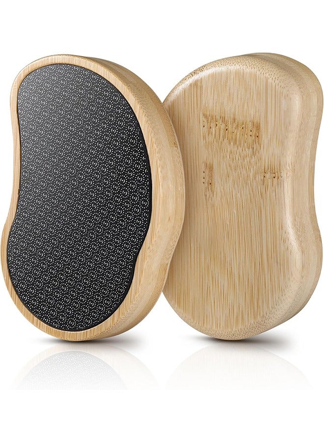 general Glass Foot Scrubber Shower(1 PCS) - Nano-Glass Pedi Egg Pumice Stone for Feet Dead Skin, Plastic-Free Pedicure Foot File Callus Remover - Bamboo Handle - Image 1