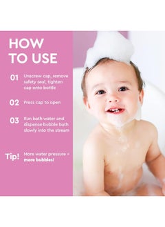 puracy Puracy Bubble Bath for Children, Gently Scented with Real Lavender & Vanilla, 98.75% Natural Baby Bubble Bath, Plant-Based Moisturizers for All Skin Types, Tear-Free for Daily Use, 12 Fl Oz  - Image 3