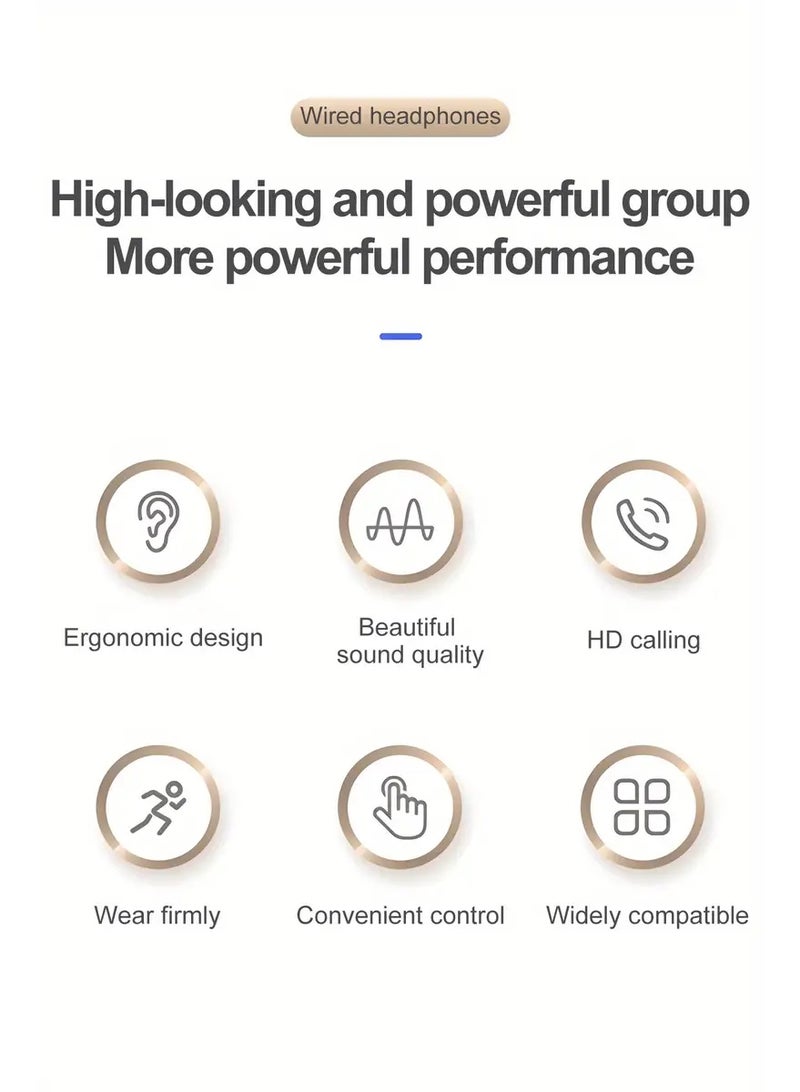 Arabash Type-C In-Ear Headphones - Noise Isolation, Stereo Sound, Volume Control, Compatible with iPhone 15, Samsung, and Most USB-C Devices, Gaming Headphones for Mobile and PC, Noise Isolation Headphones - Image 5
