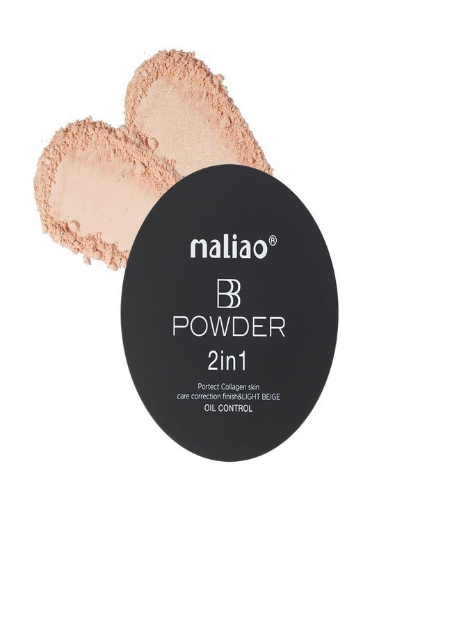 ماليو بودرة مالياو بي بي للتحكم في الزيوت - حماية الكولاجين، لمسة نهائية مصححة للعناية بالبشرة، بيج فاتح (بيج طبيعي) - Image 1
