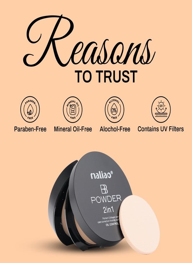 ماليو بودرة مالياو بي بي للتحكم في الزيوت - حماية الكولاجين، لمسة نهائية مصححة للعناية بالبشرة، بيج فاتح (بيج طبيعي) - Image 4