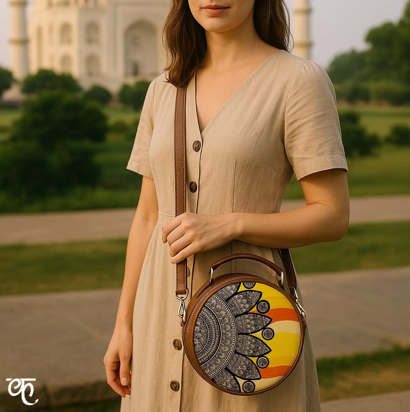 Kalankit Box Sling Bag for Women Girls | Side Sling Purse with Handle and Detachable Strap | Quirky Travel Crossbody Sling | Birthday Gifts Ideas for Teenager Girl - Image 5