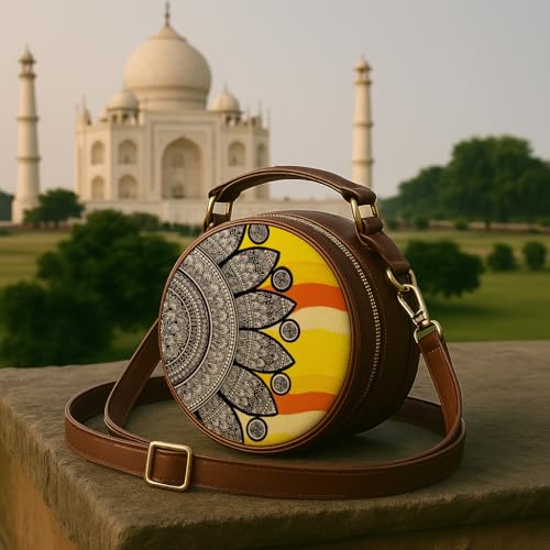 Kalankit Box Sling Bag for Women Girls | Side Sling Purse with Handle and Detachable Strap | Quirky Travel Crossbody Sling | Birthday Gifts Ideas for Teenager Girl - Image 3