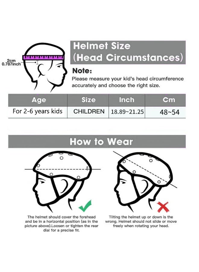 7-piece children's outdoor sports protective gear set Safety helmet set Children's roller skating equipment Children's cycling equipment set Children's sports anti-fall protective gear Suitable for children aged 2-6 - Image 2