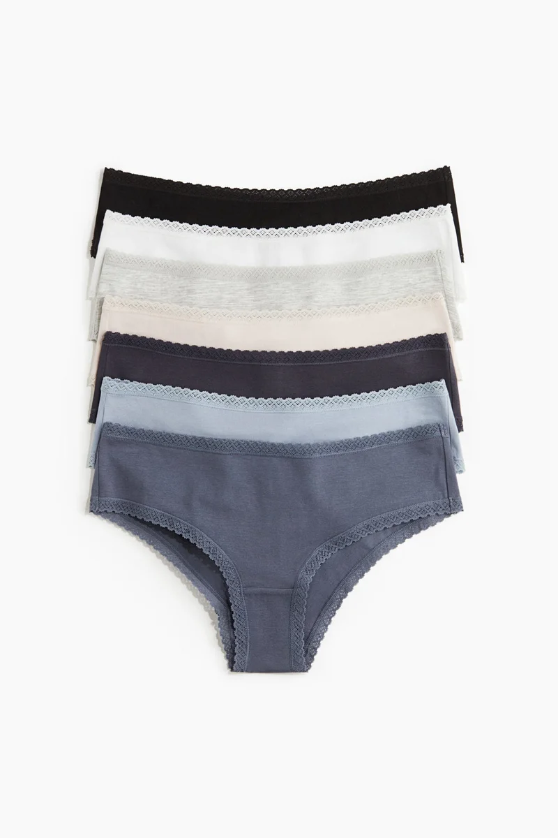 اتش اند ام سبع قطع سراويل داخلية قطنية