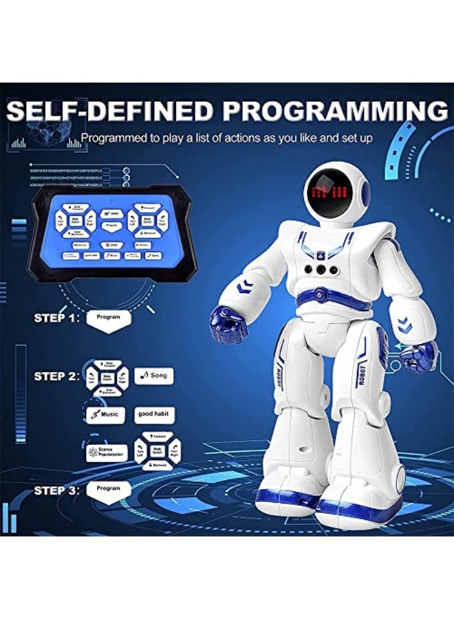 Games Children's Smart DMG Robot Works with USB Port Gesture Sensor, Singing and Dancing Programmable Game for Early Education with Remote Control for Boys and Girls - Image 4