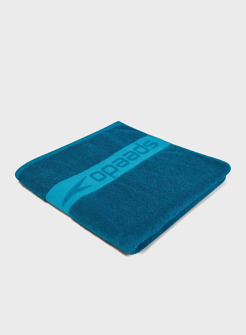 speedo Logo Border Towel