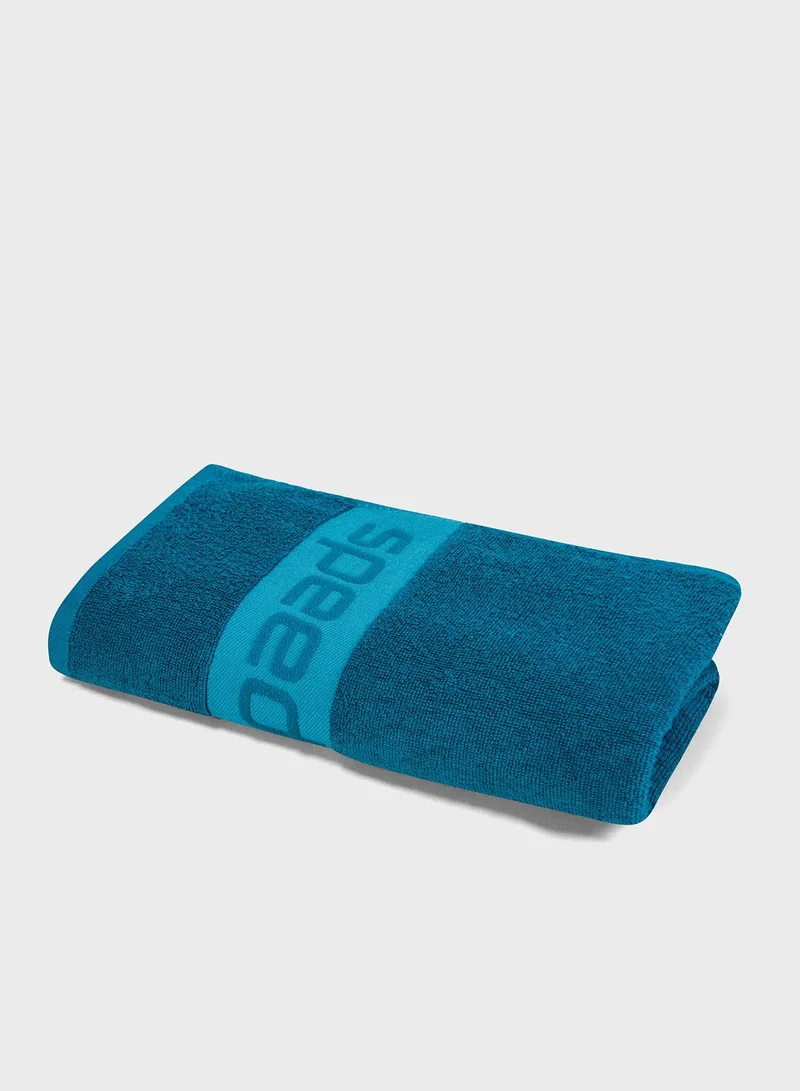 speedo Logo Border Towel
