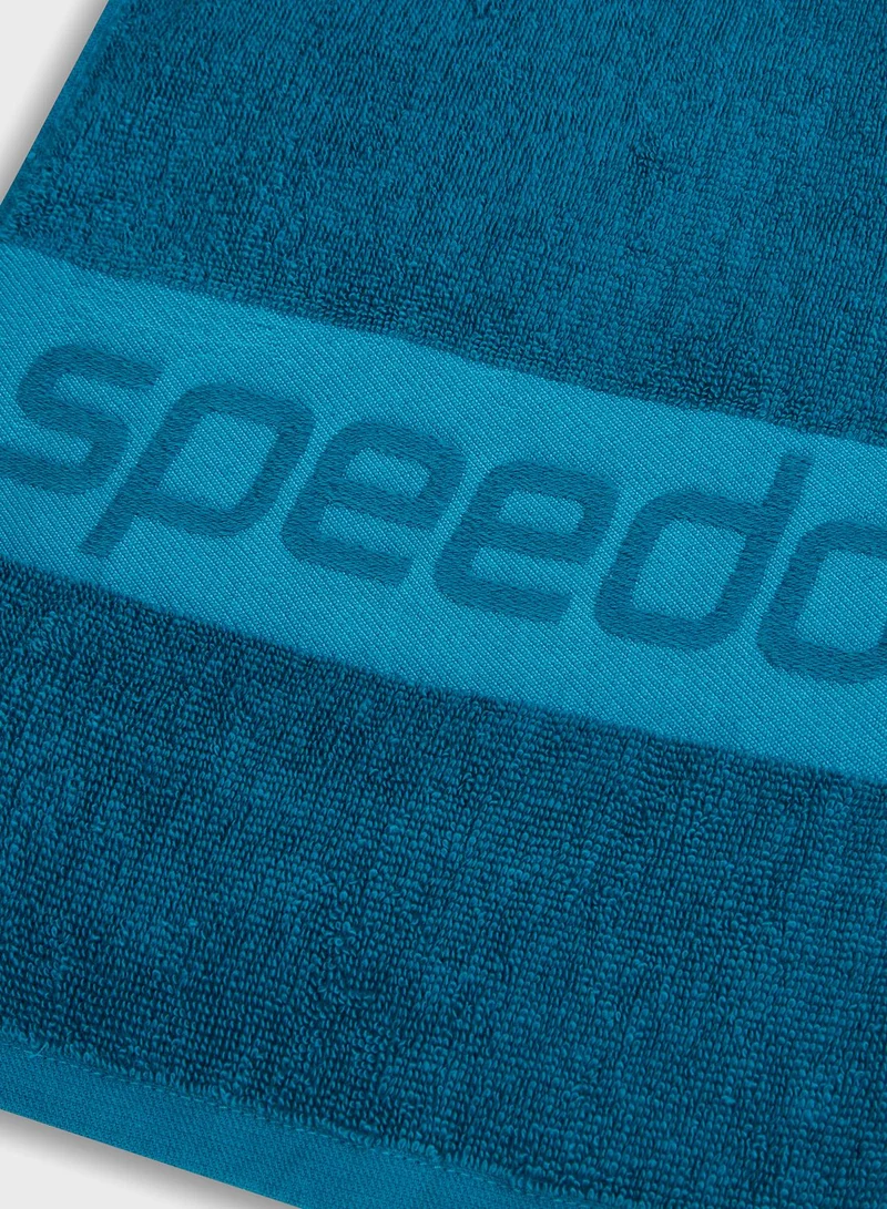 speedo Logo Border Towel