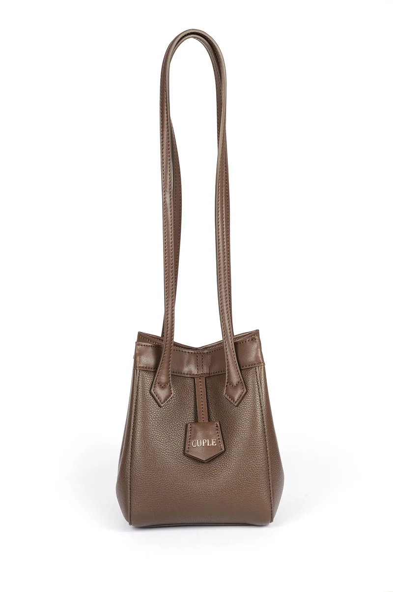 كابلي حقيبة كتف توت من الجلد الصناعي بتصميم مدبب