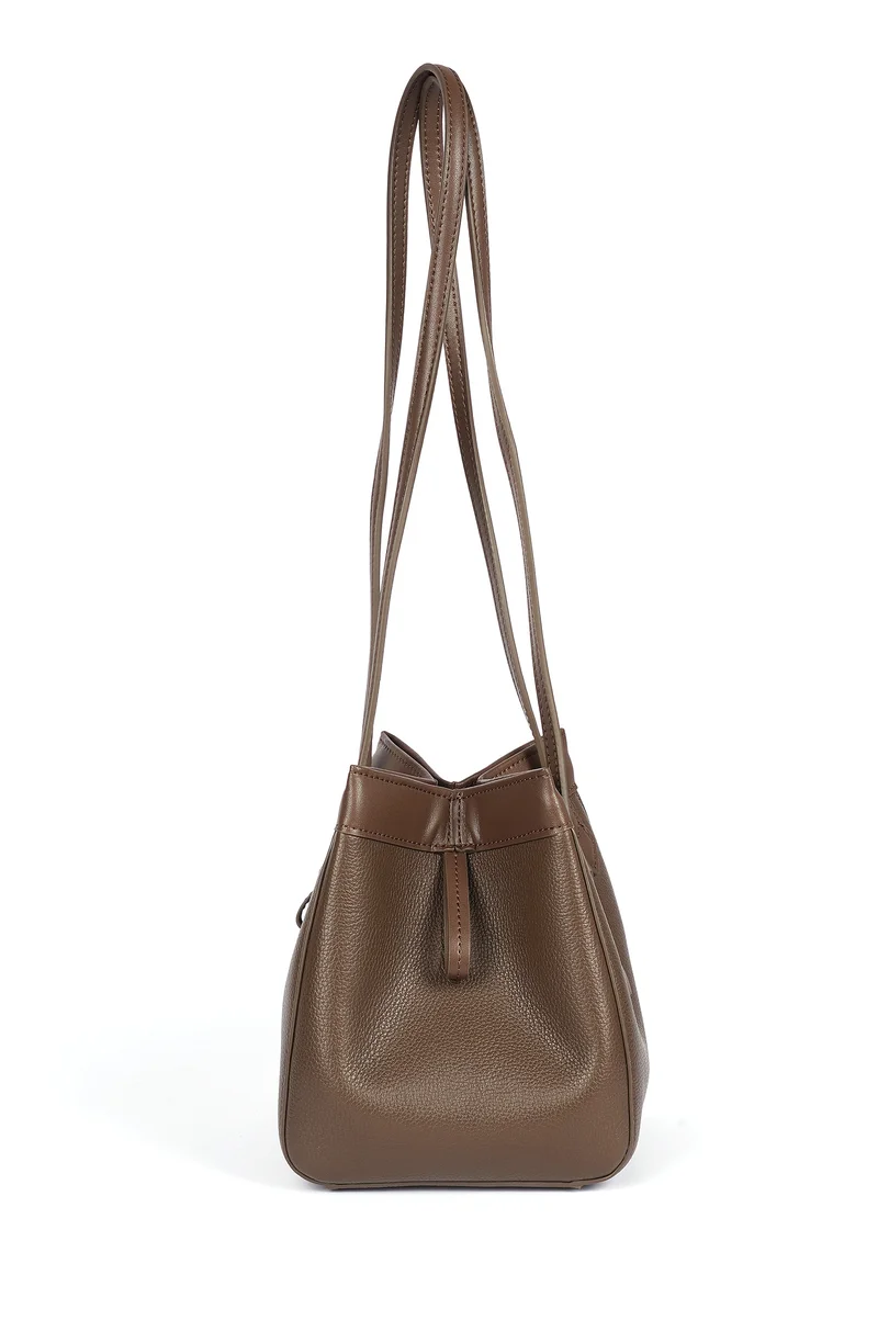Cuple Tapered tote faux leather shoulder handbag