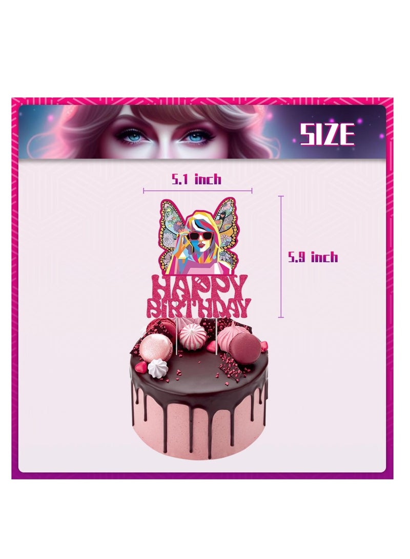 Zikra 32PCS Birthday Party Decorations, Party Supplies, Happy Birthday Banner, Balloons, Cupcake Toppers - Image 5