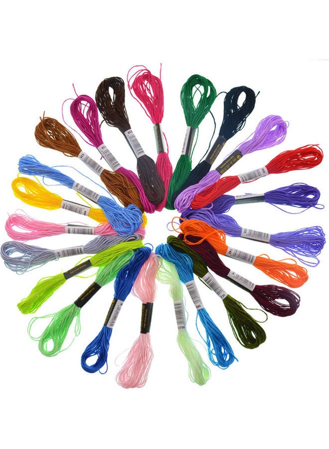 NIBEMINENT Rainbow Embroidery Floss Black Colors Kit Set Multicolour - Image 1