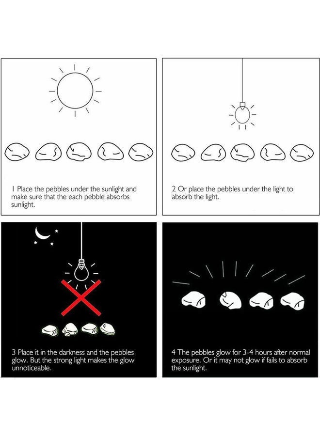 NIBEMINENT Mini Glowing Rocks Multicolour - Image 3