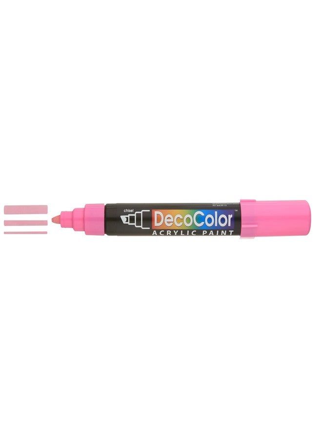 Marvy Uchida Uchida 315-C-9 Marvy Deco Color Chisel Tip Acrylic Paint Marker, Pink - Image 2
