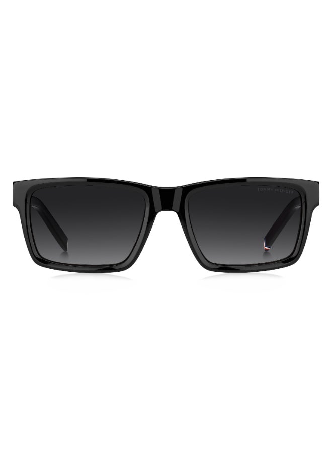 TOMMY HILFIGER TH 2309/S Sunglasses Black Rectangular - Image 3
