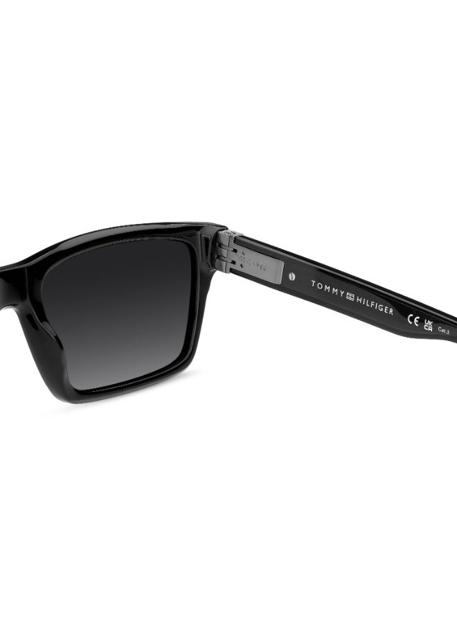 TOMMY HILFIGER TH 2309/S Sunglasses Black Rectangular - Image 5