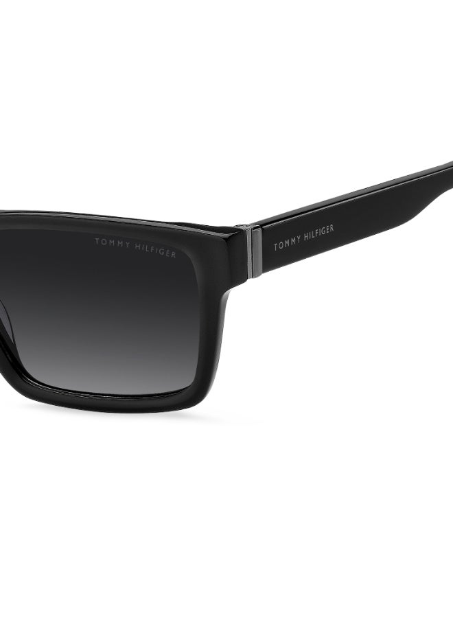 TOMMY HILFIGER TH 2309/S Sunglasses Black Rectangular - Image 4