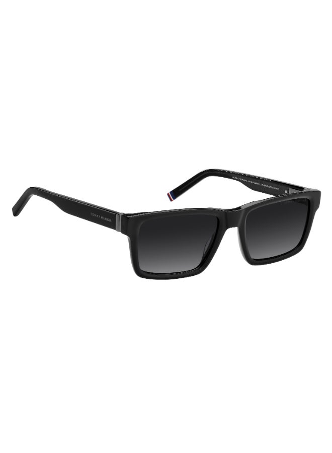 TOMMY HILFIGER TH 2309/S Sunglasses Black Rectangular - Image 2