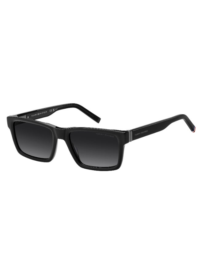 TOMMY HILFIGER TH 2309/S Sunglasses Black Rectangular - Image 1